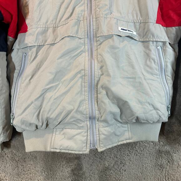 Vintage Puffer Coat Bomber Ski Jacket Alpine Designs Nylon Goose Down Men's S - Picture 5 of 11